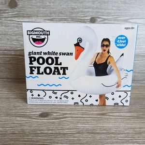 Bigmouth Pool Float Giant White Swan Inflatable 4 Feet Wide